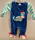 Infant Girls Valentine Dinosaur Romper