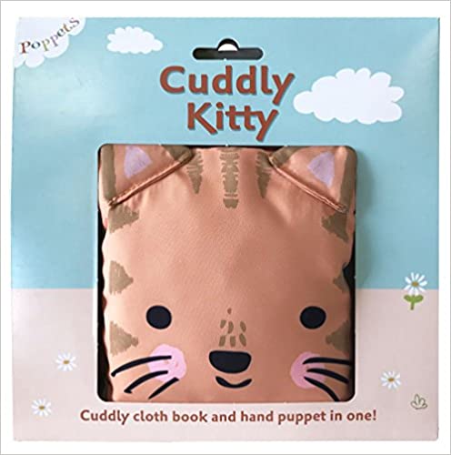 Cuddly Kitty Cloth Book and Hand Puppet-Toys & Books-Simply Blessed Children's Boutique