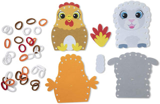 Melissa & Doug Loop It! Beginner Craft Kit - Farm Puppets-Toys-Simply Blessed Children's Boutique