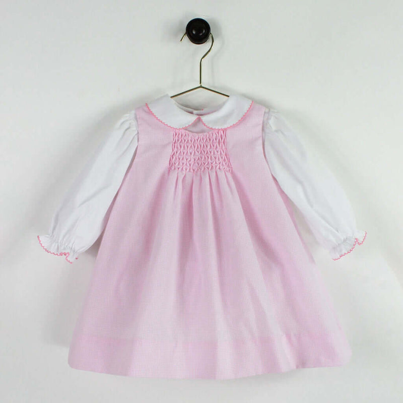 Pink Smocked Insert Dress