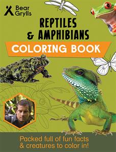 Reptiles & Amphibians Coloring Book with Bear Grylls-books-Simply Blessed Children's Boutique