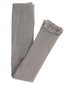 Gray Footless Ruffle Tights