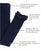 Navy Footless Ruffle Tights-Girls-Simply Blessed Children's Boutique