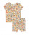 Summer Blooms Snuggly 2pc Ruffled Pajamas
