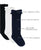 White, Navy, Black Knee High Socks - Three Pack