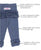 Faux Denim Ruffle Leggings