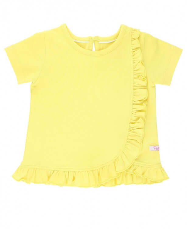 Lemon Ruffle Detail Top-Girls-Simply Blessed Children's Boutique