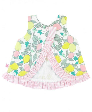 Make Lemonade Bow-Front Swing Top-Girls-Simply Blessed Children's Boutique