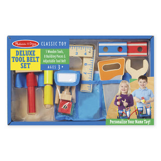 Deluxe Wooden Tool Belt Set-Toys-Simply Blessed Children's Boutique