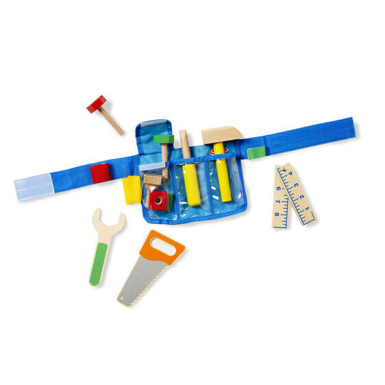 Deluxe Wooden Tool Belt Set-Toys-Simply Blessed Children's Boutique