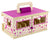 UNICORN MAGIC WOOD CARRY STABLE WITH 6 UNICORNS